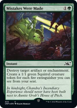 Mistakes Were Made (Galaxy Foil) - Unfinity - Magic: The Gathering