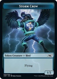 Storm Crow Token - Unfinity - Magic: The Gathering card