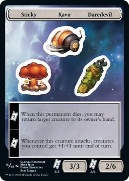 Sticky Kavu Daredevil - Unfinity - Magic: The Gathering