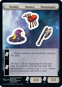 Wrinkly Monkey Shenanigans - Unfinity - Magic: The Gathering card