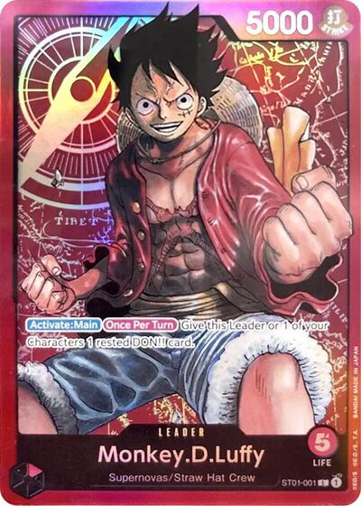 Monkey.D.Luffy (001) Starter Deck 1: Straw Hat Crew L One Piece card — value and price