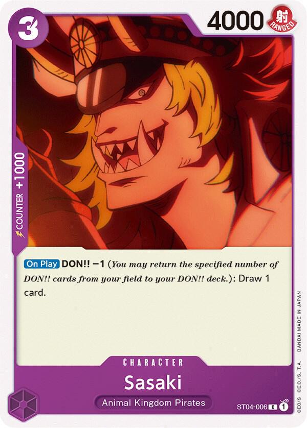 Sasaki onepiece card