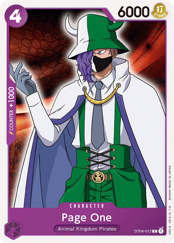 Page One onepiece card
