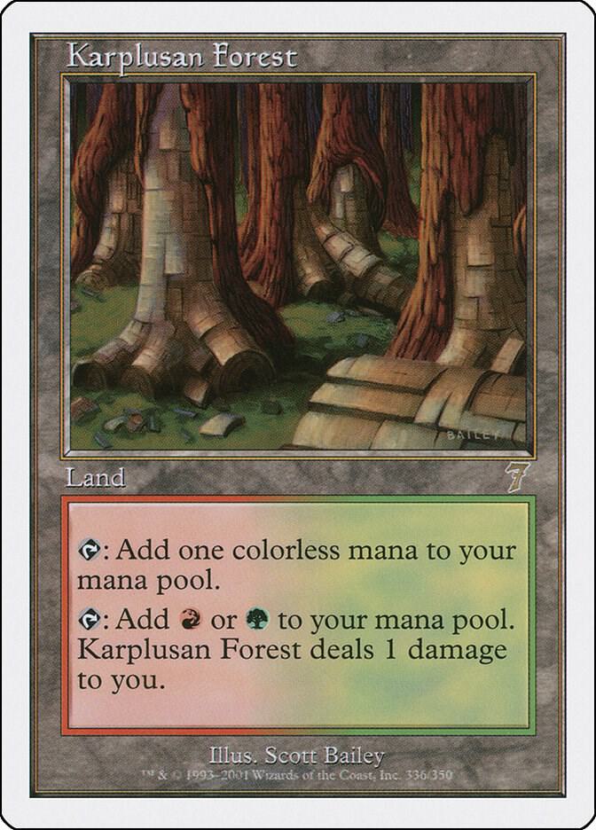 カープルーザンの森/Karplusan Forest 4枚セット ICE MTG Karplusan Forest - 7th Edition - Magic: The Gathering