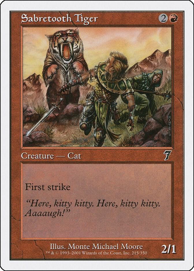 Sabretooth Tiger 215 card