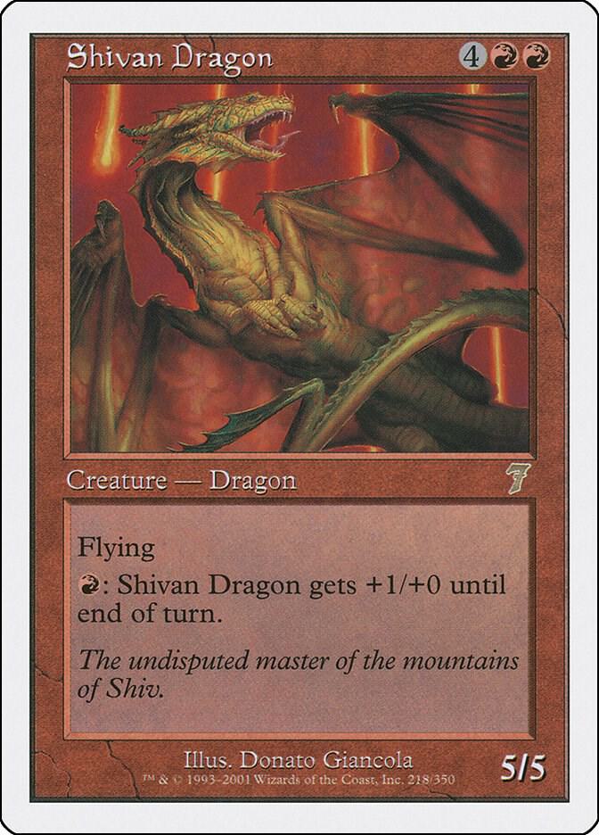 Shivan Dragon - 7th Edition - Magic: The Gathering