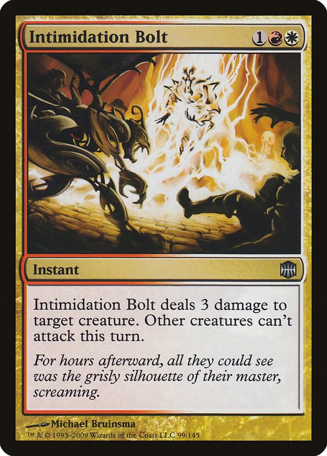 Intimidation Bolt - Alara Reborn - Magic: The Gathering - TCGplayer.com