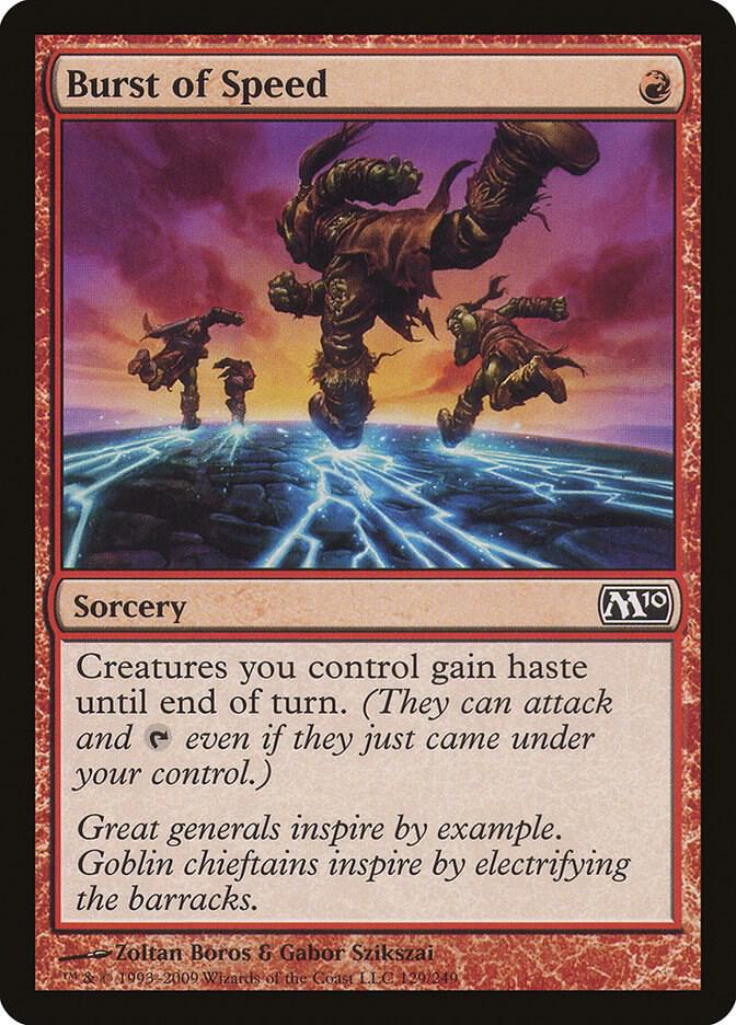 Burst of Speed - Magic 2010 (M10) - Magic: The Gathering