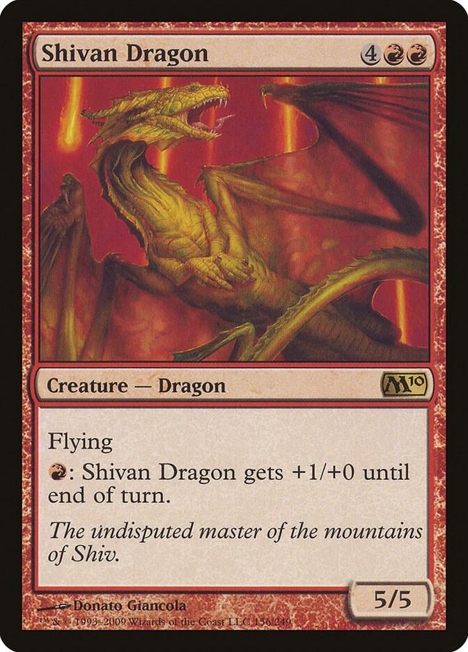 Shivan Dragon - Magic 2010 (M10) - Magic: The Gathering