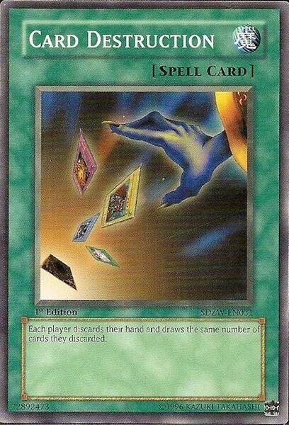 Card Destruction - Structure Deck: Zombie World - yugioh