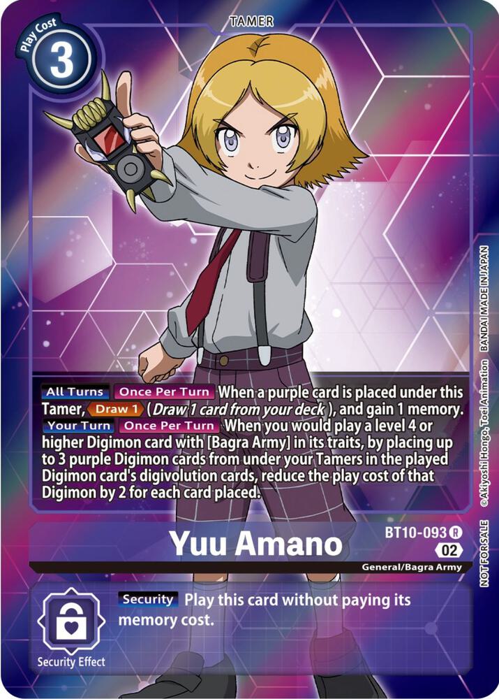 Yuu Amano Box Topper digimon card
