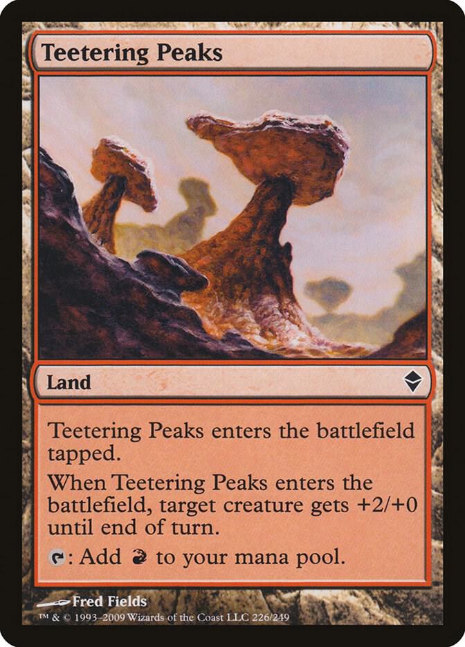 P*t様 MTGペイン土地カードセット（10枚） Teetering Peaks - Zendikar - Magic: The Gathering - TCGplayer.com