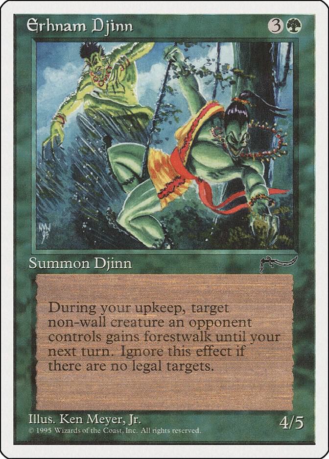 MTG Erthmam Djinn アーナム・ジン　アラビアンナイト　英語 Erhnam Djinn - Chronicles - Magic: The Gathering - TCGplayer.com