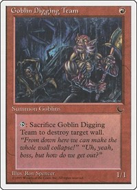 Goblin Digging Team - Chronicles - Magic: The Gathering card