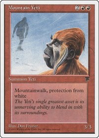 Mountain Yeti - Chronicles - Magic: The Gathering card