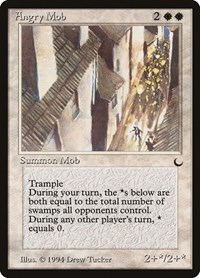 Angry Mob - The Dark - Magic: The Gathering card