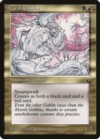Marsh Goblins - The Dark - Magic: The Gathering card