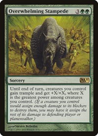 Overwhelming Stampede - Magic 2011 (M11) - Magic: The Gathering card