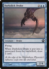 Darkslick Drake - Scars of Mirrodin - Magic: The Gathering card