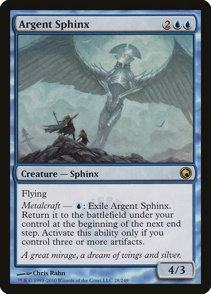 Argent Sphinx - Scars of Mirrodin - Magic: The Gathering
