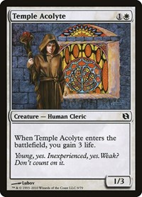 Temple Acolyte - Duel Decks: Elspeth vs. Tezzeret - Magic: The Gathering card