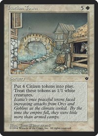Icatian Town - Fallen Empires - Magic: The Gathering card