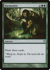 Harmonize - Archenemy - Magic: The Gathering card
