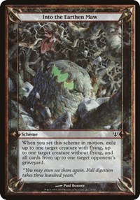 Into the Earthen Maw (Archenemy) - Oversize Cards - Magic: The Gathering card