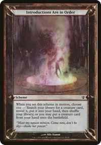 Introductions Are in Order (Archenemy) - Oversize Cards - Magic: The Gathering card