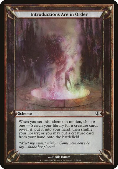Introductions Are in Order (Archenemy)