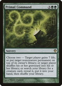 Primal Command - Archenemy - Magic: The Gathering card