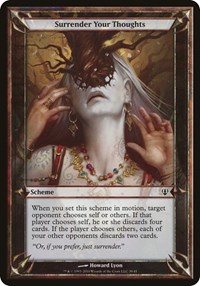 Surrender Your Thoughts (Archenemy) (Oversize Cards)