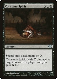 Consume Spirit - Planechase - Magic: The Gathering card