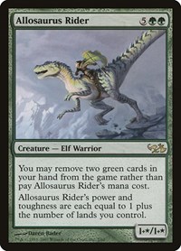 Allosaurus Rider - Duel Decks: Elves vs. Goblins - Magic: The Gathering card