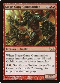 Siege-Gang Commander - Duel Decks: Elves vs. Goblins - Magic: The Gathering card
