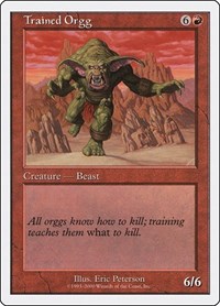 Trained Orgg - Starter 2000 - Magic: The Gathering card