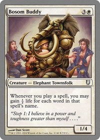 Bosom Buddy - Unhinged - Magic: The Gathering card