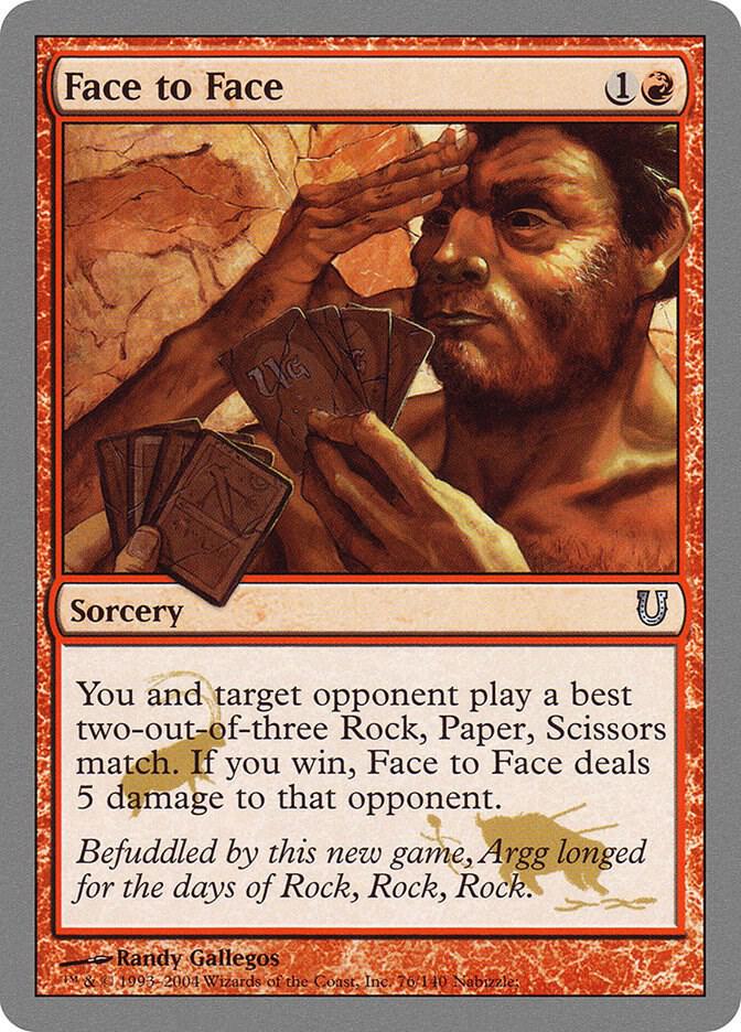 Face to Face - Unhinged - Magic: The Gathering - TCGplayer.com Face to Face - Unhinged - Magic: The Gathering - TCGplayer.com