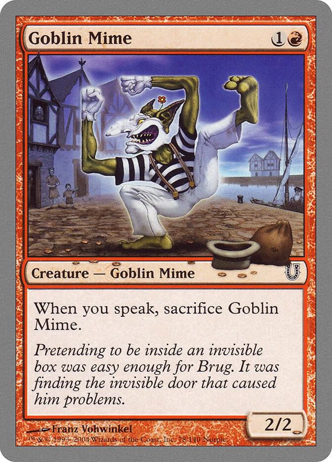 Goblin Mime - Unhinged - Magic: The Gathering - TCGplayer.com