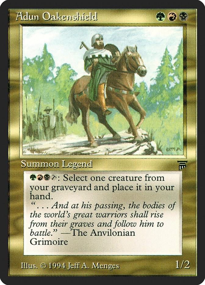 マジック：ザ・ギャザリング Adun Oakenshield PSA9 MINT Adun Oakenshield - Legends - Magic: The Gathering