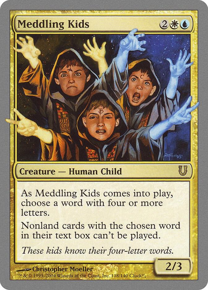 Meddling Kids - Unhinged - Magic: The Gathering - TCGplayer.com