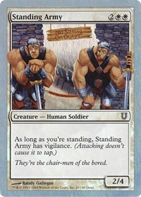 Standing Army - Unhinged - Magic: The Gathering card