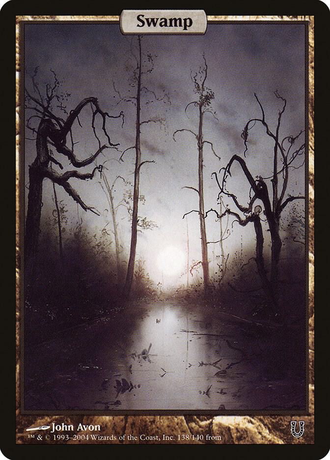 MTG foil 英語版 沼 Swamp Avon 0003 SLP ③ Swamp - Full Art - Unhinged - Magic: The Gathering