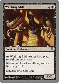 Working Stiff - Unhinged - Magic: The Gathering card
