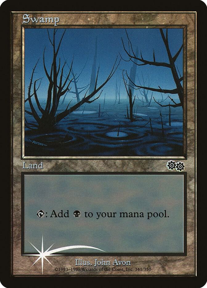 MTG foil 英語版 沼 Swamp Avon 0003 SLP ② Swamp · Secret Lair Showdown (SLP) #33 · Scryfall Magic The