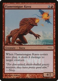 Flametongue Kavu (FNM Promos)