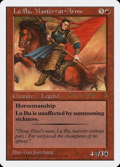 Lu Bu Master at Arms Singapore 7 4 99