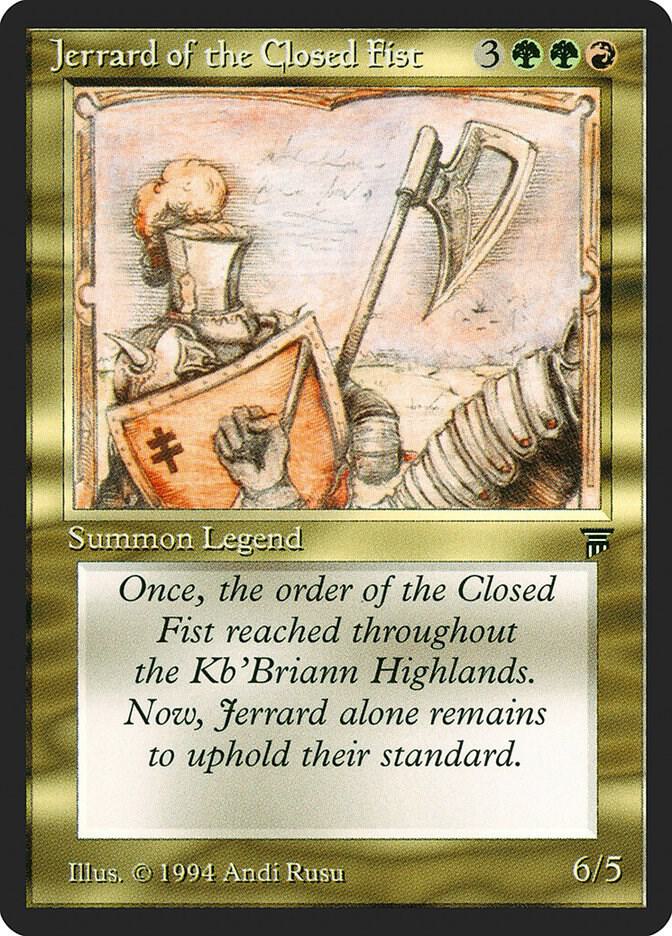 Jerrard of the Closed Fist - Legends - Magic: The Gathering