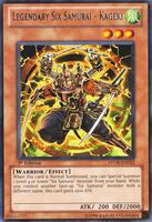 Legendary Six Samurai - Kageki - Storm of Ragnarok - YuGiOh