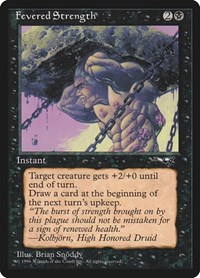 Fevered Strength - Alliances - Magic: The Gathering card